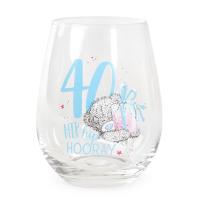 40th Birthday Me to You Bear Boxed Stemless Glass Extra Image 2 Preview